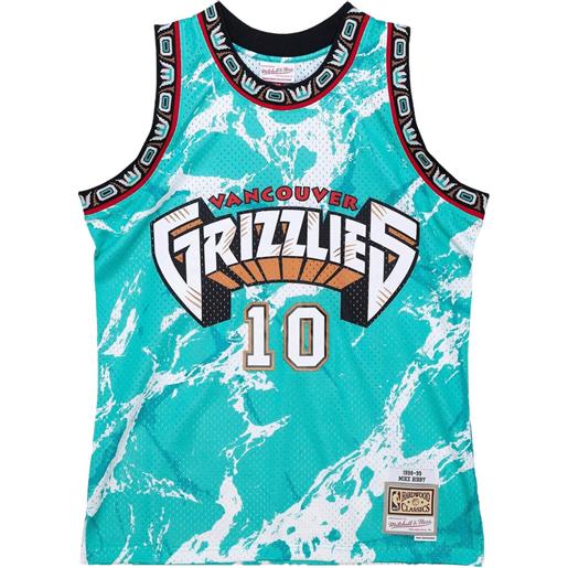 Mitchell & Ness top mike bibby nba grizzlies 1998 team marble swingman - blu