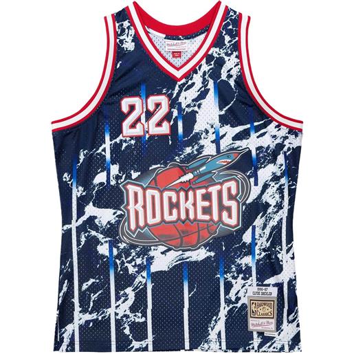 Mitchell & Ness top clyde drexler nba houston rockets 1996 - blu