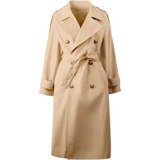 Hogan trench con cintura - toni neutri