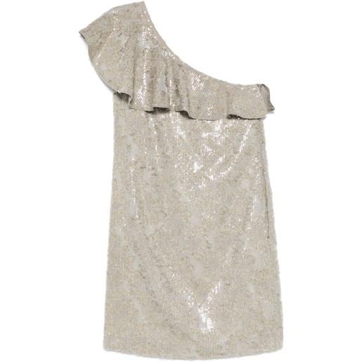 Dorothee Schumacher abito corto con paillettes - verde