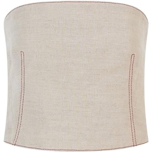 Rosie Assoulin top venus - toni neutri