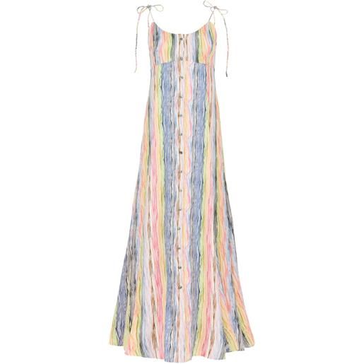 Rosie Assoulin abito lungo high garden - blu
