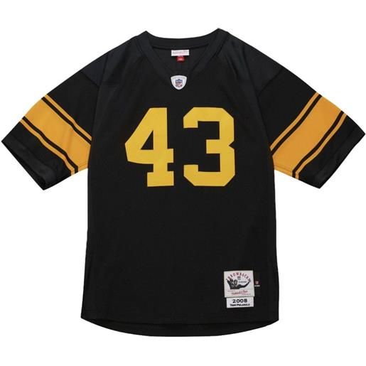 Mitchell & Ness t-shirt troy polamalu nfl pittsburgh steelers 2008 - nero