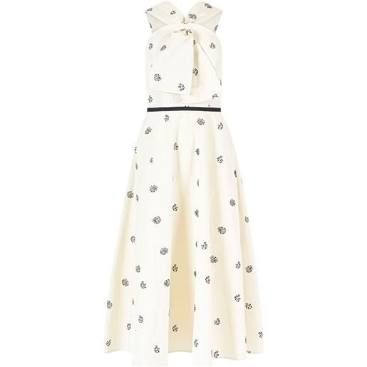 Rosie Assoulin abito midi sailor - toni neutri