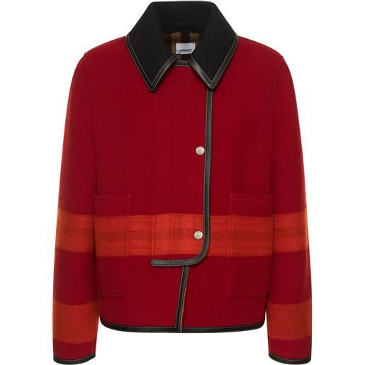 BURBERRY giacca cropped aldbury in lana