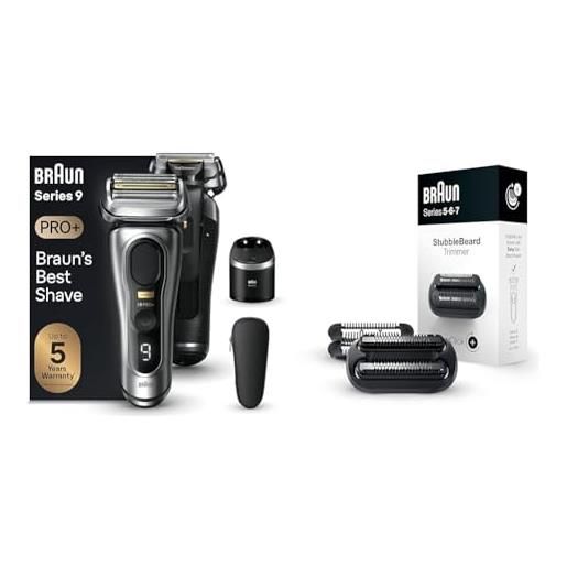 Braun series 9 pro +, regolabarba uomo, rasoio elettrico barba + Braun easy. Click rasoio elettrico barba uomo, rifinitore barba