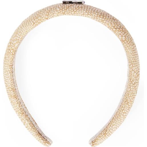 Dolce&Gabbana Kids cerchietto dg effetto rafia