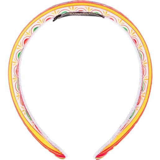 Dolce&Gabbana Kids cerchietto con stampa floreale