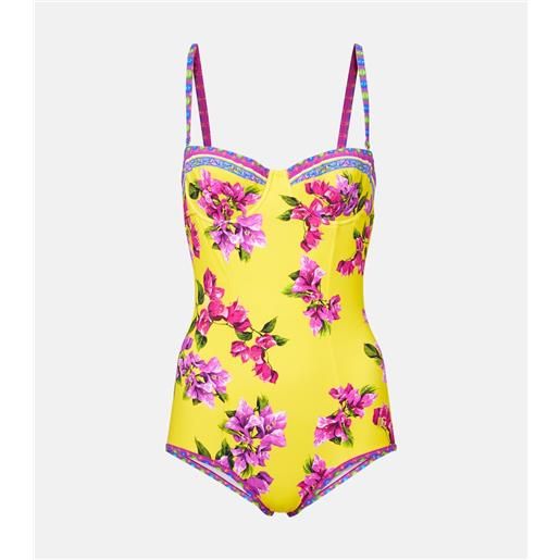 Dolce&Gabbana costume intero con stampa floreale