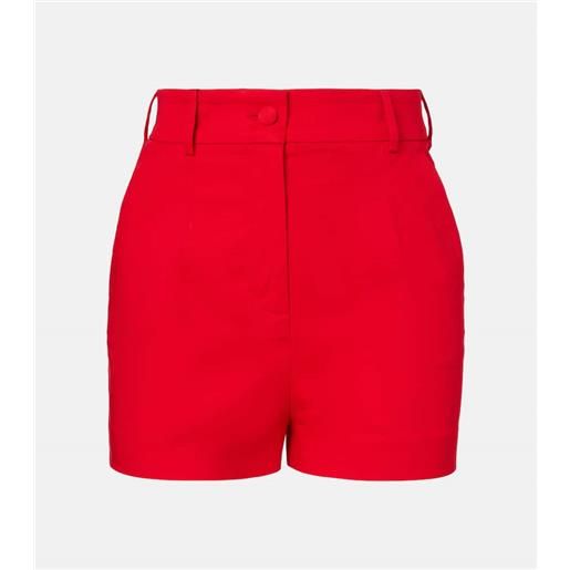 Dolce&Gabbana shorts in misto cotone a vita alta