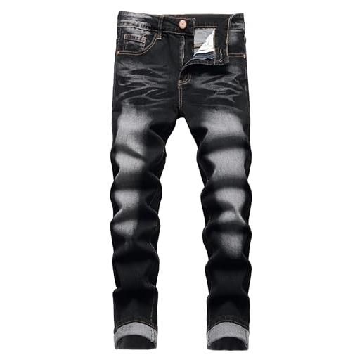 Tazzio - Jeans da Uomo, Aderenti, Elasticizzati, Denim, 16533 Bianco 29W x 30L
