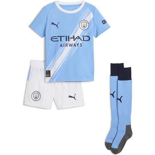 PUMA maglia gara home manchester city 25/26 per bimbi, abbigliamento, blu, 4-5y