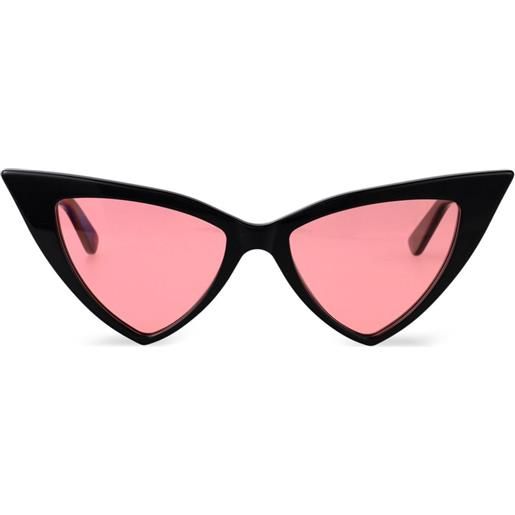 Alexander McQueen Eyewear occhiali da sole cat-eye - nero
