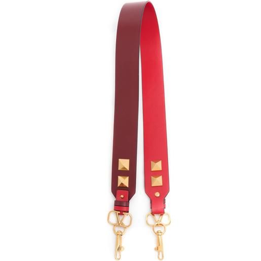 Valentino Garavani tracolla reversibile rockstud - rosso