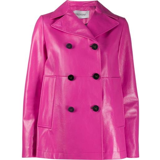 Valentino Garavani cappotto doppiopetto - rosa