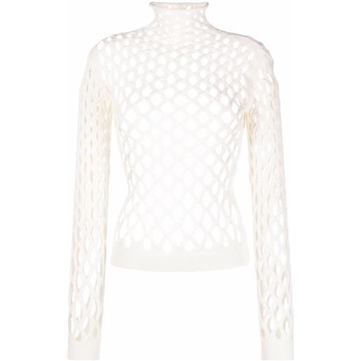 Valentino Garavani maglione con dettaglio cut-out - bianco