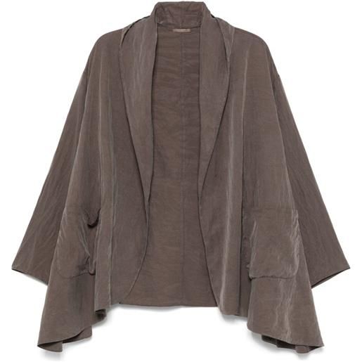 Transit giacca con effetto stropicciato - grigio