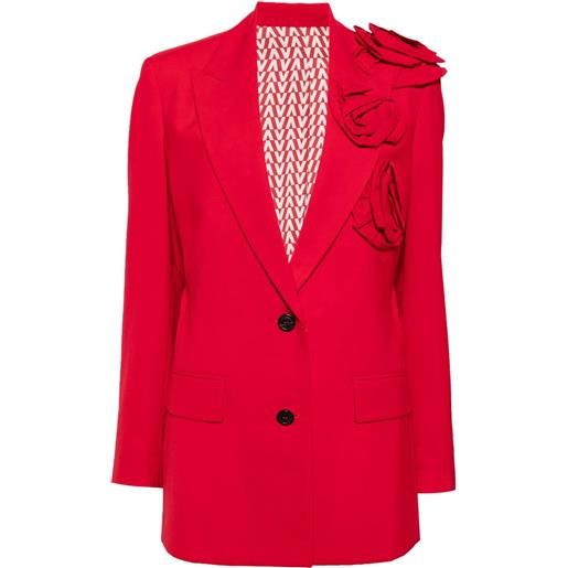 Valentino Garavani blazer con scollo a v - rosso