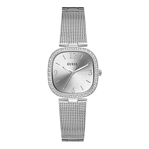 OIDEA Orologio Quadrato Analogico Donna: Orologio al Quarzo Scala Barra Cinturino in Lega per Signora Rimovibile - per Tempo Libero Business Regali, argento