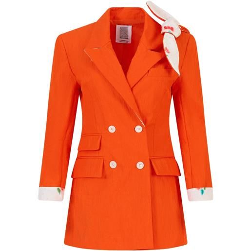 Rosie Assoulin blazer doppiopetto - arancione
