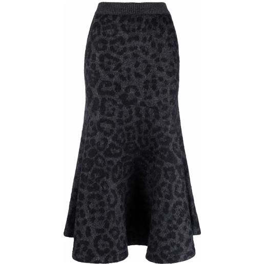 Valentino Garavani gonna svasata - grigio