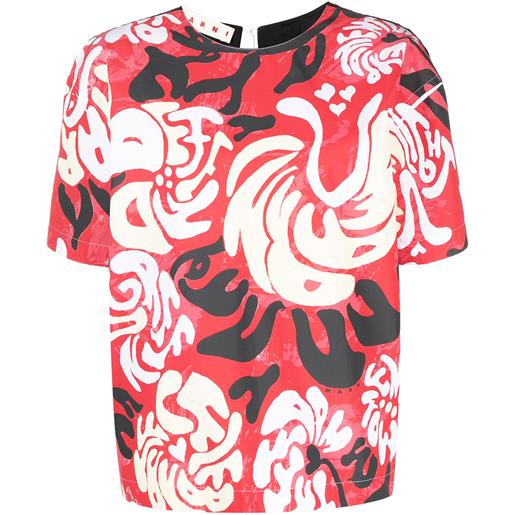 Marni blusa a maniche corte - rosso