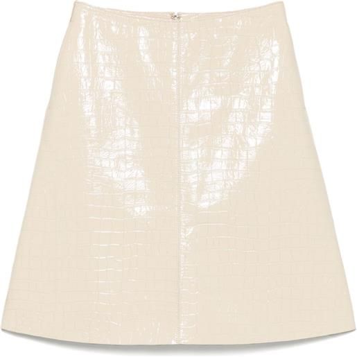 TOTEME gonna goffrata effetto coccodrillo - toni neutri