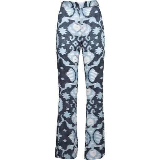 Bazar Deluxe pantaloni con stampa - blu