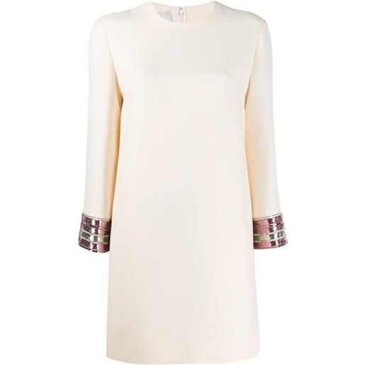 Valentino Garavani abito corto con paillettes - toni neutri