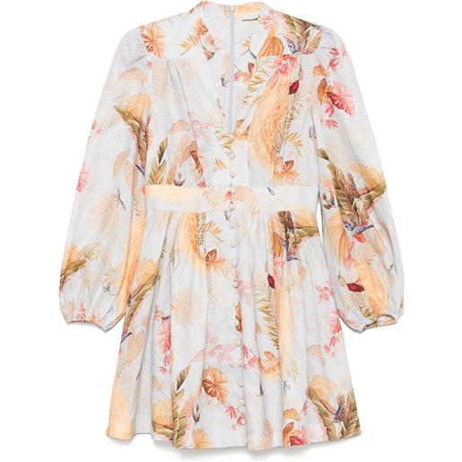 ZIMMERMANN abito corto ascension - blu