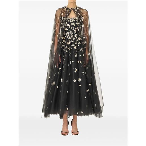 Monique Lhuillier mantella daisy - nero