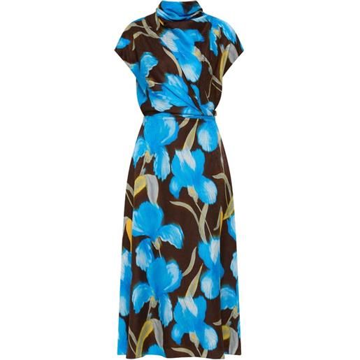 Rebecca Vallance abito midi ingrid - blu