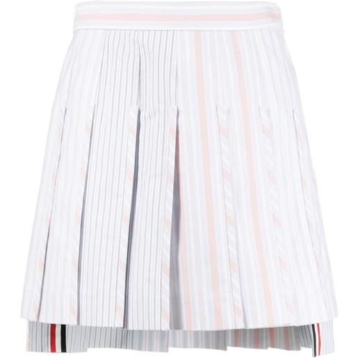 Thom Browne minigonna a righe - bianco