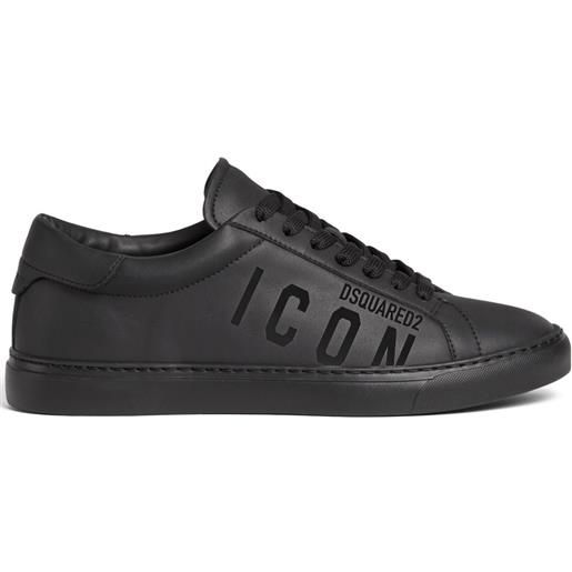 DSQUARED2 sneakers icon con stampa - nero