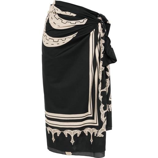 Johanna Ortiz pareo ancestral palm - nero