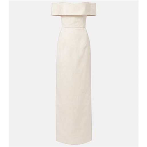 Markarian abito lungo clover in broccato