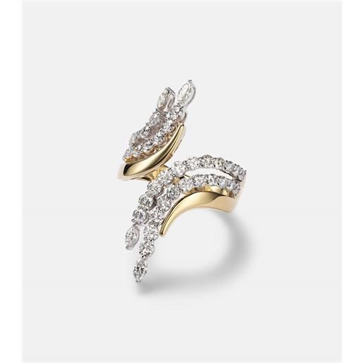 Yeprem anello in oro 18kt con diamanti