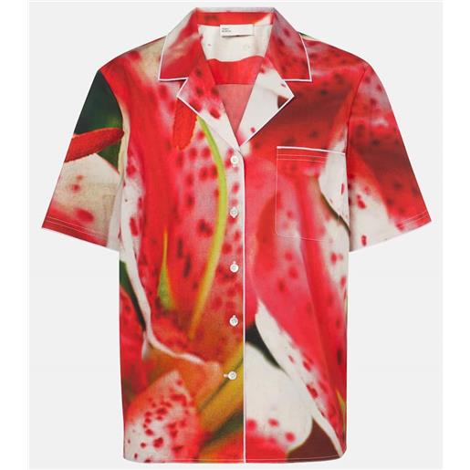 Tory Burch camicia in twill di misto cotone con stampa
