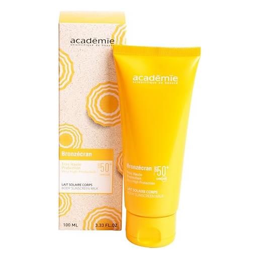 Academie lait solare corpo spf 50+ bronzecran académie scientifique de beauté