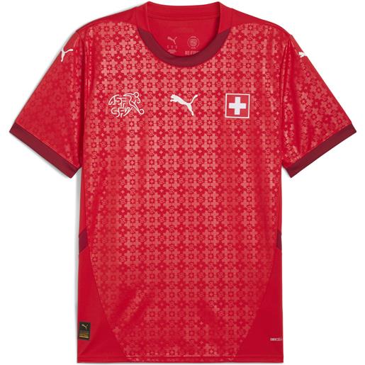 PUMA maglia gara home nazionale femminile svizzera 2025 da uomo, accessori, rosso, s