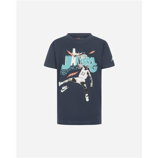 Nike jordan jamming jr - t-shirt - blu navy