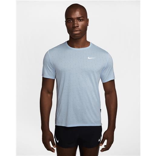 Nike dri fit breathe miler m - t-shirt running - uomo - blu