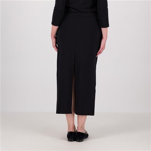Caterina Lancini gonna midi in jersey di cotone con spacco dietro