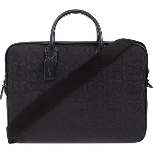 Coach borsa da lavoro theo - nero