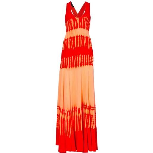 Proenza Schouler abito con fantasia tie-dye - arancione