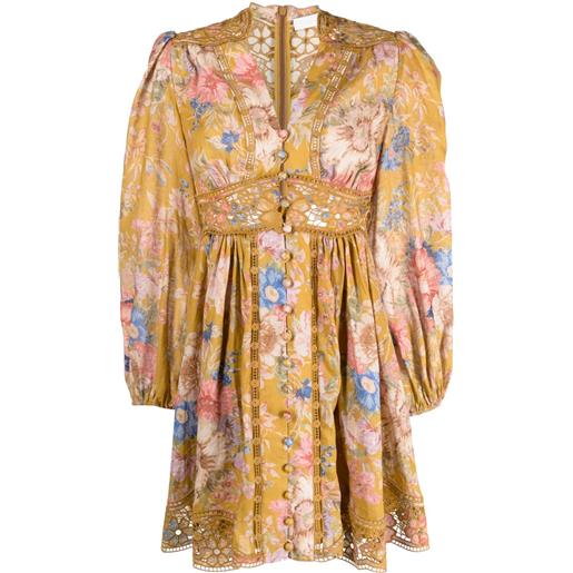 ZIMMERMANN abito corto august - giallo