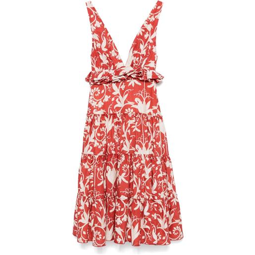 Agua By Agua Bendita abito midi lago maiz - arancione