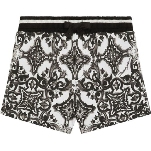 Dolce & Gabbana Kids shorts in cotone - bianco