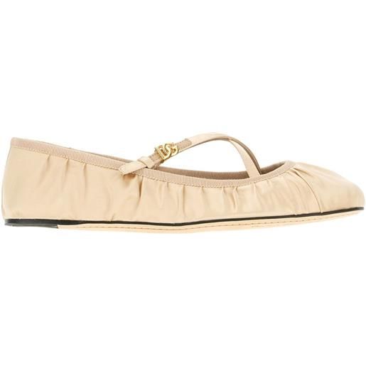 Dolce & Gabbana ballerine in pelle - toni neutri
