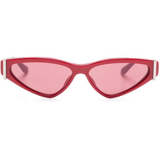 Alexander McQueen Eyewear occhiali da sole cat-eye - rosso